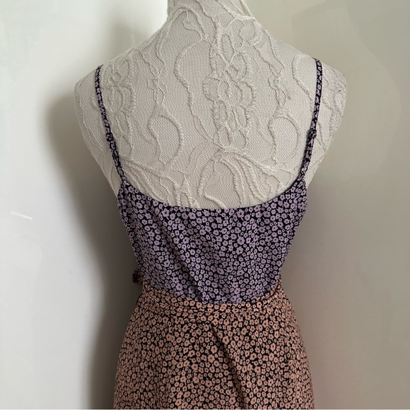 Anthropologie Hutch Elma Contrast Wrap Midi Dress sz Small - Picture 12 of 16